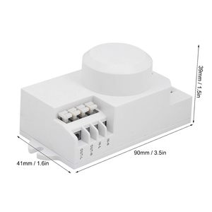 Cao nhạy cảm 5.8GHz 220V 360 độ Lò vi sóng cảm biến chuyển động thông minh dò chuyển động Radar cảm biến chuyển đổi ánh sáng - Product Image 2
