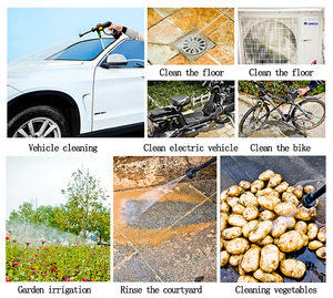 ปืนฉีดน้ำแรงดันสูงอเนกประสงค์สำหรับล้างรถ ใช้พลังงานไฟฟ้า ประสิทธิภาพสูง ผลิตจากวัสดุ PP สำหรับทำความสะอาดรถยนต์ - Product Image 5