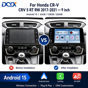 Para Honda CRV 2017-2021 navegación GPS <span class=keywords><strong>Android</strong></span> 15 unidad principal de <span class=keywords><strong>Audio</strong></span> para coche 4G reproductor Multimedia AMOLED/Va tablero MP3 inverso - Product Image 1