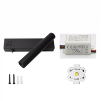 Lampe de lecture LED de chevet rectangulaire, applique murale réglable avec USB-A et Type C