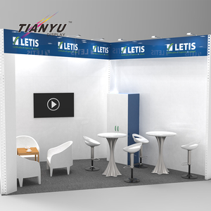 Cabina de exposición de Mdf Simple de tamaño pequeño de China, diseño <span class=keywords><strong>2x2</strong></span>, exhibición de cabina de Feria Comercial de peso ligero reutilizable para eventos - Product Image 1