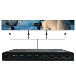 For NOC ROOM Plug And Play 1x4 UHD Matrix Box AV Switcher 4K Video Wall Controller