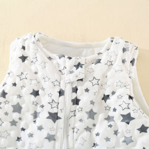 <span class=keywords><strong>Gigoteuse</strong></span> sans manches en polyester doux et confortable pour nouveau-né (0-6 mois) <span class=keywords><strong>avec</strong></span> imprimé étoiles, anti-coup de pied, pour printemps et automne - Product Image 4
