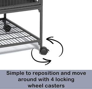 Boîtier à 4 niveaux pour chats et chatons, <span class=keywords><strong>Cage</strong></span> de furet, boîte de parc, niche, caisse, roulettes rotatives, boîte de parc Ani, niche, caisse, roulettes rotatives - Product Image 4