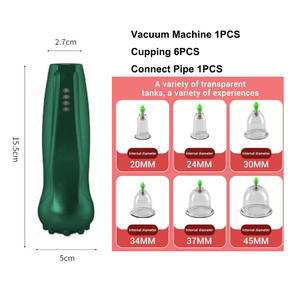 Drop Shipping akupunktur mesaj cihazı akıllı elektrikli vakum emme 6 bardak terapi seti çukurluğu terapi masaj makinesi - Product Image 3