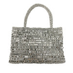 Nouveau sac fourre-tout de soirée ouvert pour femme, fait main, en acrylique tressé, orné de perles, de sequins et de crochet - Product Image 6