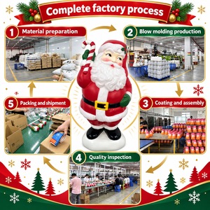 Décoration de Noël en gros : Père Noël lumineux moulé par soufflage pour le marché nord-américain – Idéal pour les grossistes et les achats en vrac - Product Image 3