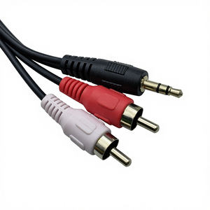 كابل ستيريو عالي الجودة 3.5 مم إلى 2 RCA، موزع صوت Y للسماعات والتلفزيون والسيارة والهواتف الذكية - Product Image 5