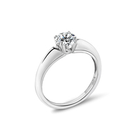 Bague de princesse en argent 925 avec zircon CZ pour mariage