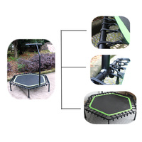 Mini trampoline d'exercice d'usine OEM de qualité supérieure Trampoline de fitness rond de 50 pouces avec poignée