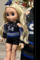 Tenue de gymnastique ou de danse personnalisée pour poupée American Girl de 18 pouces, justaucorps avec strass, conçue pour s'adapter parfaitement