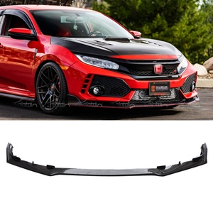 OEM Style Carbon Front Bumper Lip Chin Spoiler Front <b>Splitter</b> New Condition for Honda for Civic 10TH Gen FK8 Type R 2016-2021 - Product Image 2