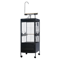 Usine en gros grande volière métal perruche Durable fil de fer perroquet canari extérieur grand élevage oiseau Cage pour animaux de compagnie à vendre