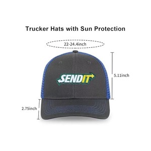 Sporty Street Style Trucker Hat Gorra de béisbol Malla Hip Hop ImageCommon Fabric Headwear 6 Panel Trucker hats - Product Image 5