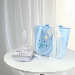 Wholesale Custom Logo Eva Silicone Open Beach Tote Eva <strong>Bag</strong> Waterproof Durable <strong>for</strong> Outdoor Gym Travel Croc Handbag - Product Image 1