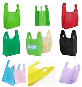 ถุงผ้า PP แบบไม่ทอ ใช้ซ้ำได้ เป็นมิตรกับสิ่งแวดล้อม สำหรับใส่ของช้อปปิ้ง พิมพ์โลโก้ได้ตามต้องการ น้ำหนักเบา ทนทาน เหมาะสำหรับใส่ของชำ - Product Image 3