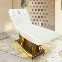 Table de massage électrique moderne à 4 moteurs pour salon de beauté, lit de spa, table cosmétique, chaise de salon de beauté, lit pour extensions de cils