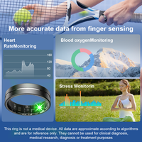 Anillo Inteligente a Prueba de Agua IP68 con Monitor de Ritmo Cardíaco, Sueño y Detección de Movimiento, Control por Aplicación, Larga Duración de Batería, Venta al Por Mayor de Fábrica