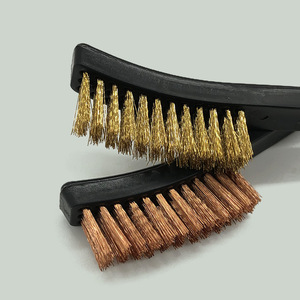 <span class=keywords><strong>Brosse</strong></span> métallique décapante à double tête Tongsun, <span class=keywords><strong>en</strong></span> fil de laiton et de cuivre, avec manche <span class=keywords><strong>en</strong></span> plastique, pour nettoyage industriel – Vente directe usine - Product Image 2