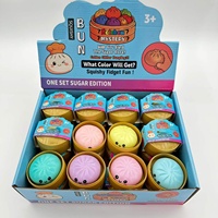 Balle Squishy Faite Main en TPR en Forme de Boulette Vapeur, Jouet Anti-Stress Réaliste avec Son de Craquellement et de Croustillement