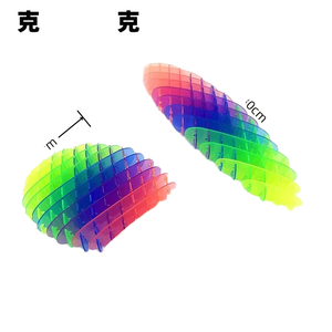 Juguete Sensorial de Plástico Duradero con Forma de Gusano para Dedos, Novedoso Juguete Elástico Deformable para Aliviar el Estrés para Adultos, Novedad y Juguete de Broma - Product Image 6