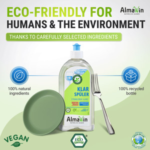 AlmaWin Custom 2 Rinse Aid 500ml Ecológico para Lavavajillas, para Platos Libres de Cal, Compatible con Todos los Lavavajillas - Product Image 5