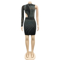 Robe de soirée sexy en dentelle ajourée, écologique, tissée, pour femmes, BH629