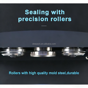 เครื่องปิดฝาขวดแบบโรตารี่อัตโนมัติ ราคาประหยัด สำหรับขวดนม ชาไข่มุก ขวดพลาสติก PET และแก้ว - Product Image 4