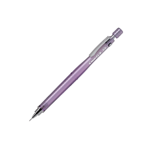Crayon mécanique HPS-30R 0.3 0.4 0.5 0.7 0.9 mm, corps en plastique transparent moleté, plusieurs couleurs pastel claires, léger - Product Image 4
