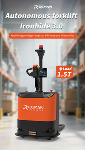 รถยกพาเลทอัตโนมัติ REEMAN 1.5 ตัน พร้อมงาปรับระดับได้ สำหรับระบบอัตโนมัติในคลังสินค้า - Product Image 2