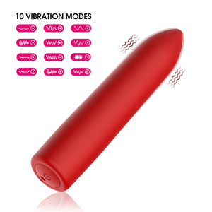 Jouets sexuels pour adultes en gros Mini vibromasseur AV Wand Masseur en silicone Rechargeable par USB Étanche 10 fréquences - Product Image 3