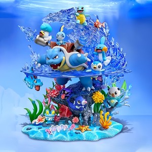 Série EGG Water : Seau Familial en PVC Pokémon Super Grand Blastoise GK Modèle Anime Ornement Vente en Gros - Product Image 6