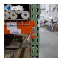 Étagère à palettes en acier de type goutte d'eau American Standard avec support pour bobines, étagères industrielles à structure boulonnée, finition par peinture en poudre