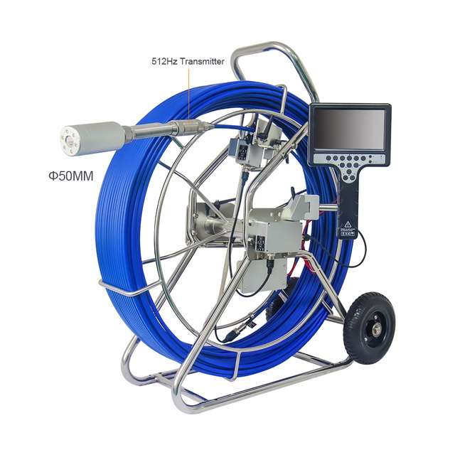 Wopson Borehole Industrial Two-ways Articulating 5inch Screen Cctv Camera System Pipe Inspection Camera Sewer Camera