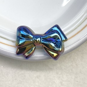 Perles en acrylique plaquées UV double couche pour nœuds papillon de gentleman, accessoires DIY pour chaînes de téléphone portable, bracelets et bijoux - Product Image 4