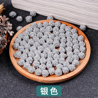 Kancing Manset Simpul Cina Warna Emas Hitam Putih 8-12mm, Kancing Bola Bulat Tali Simpul Dengan Berbagai Ukuran