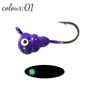 WEIHE 얼음 낚시 지그 세트 까치 개복치 퍼치 월아이 파이크 블루길 개복치 지그 헤드 후크 세트 얼음 낚시 미끼 - Product Image 5