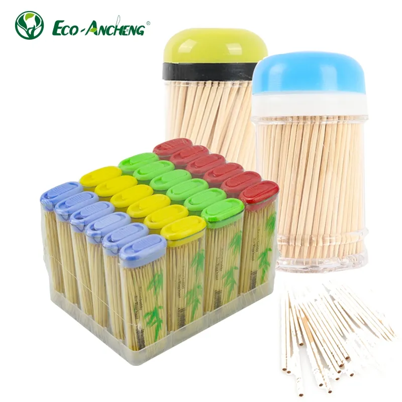 China Manufacturer Disposable Best Wood Toothpicks Natural Color Bamboo Toothpicks