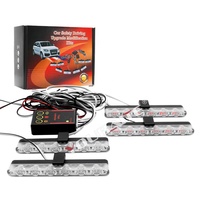 Neue 24 LED Blitzlicht Auto Blitzlicht 12V Blitz blinkende Warnleuchten Blau Rot Not leuchte Autozubehör
