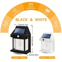 TSINYE Nouveau design Ampoule à filament LED étanche Applique murale à énergie solaire pour éclairage extérieur Lanternes murales solaires
