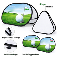 Bannière pop-up pliable double face pour bord de terrain de golf