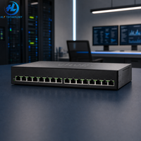 Switch de datos gestionado Gigabit Ethernet de 16 puertos 1200-16T-2G con 2 puertos SFP de enlace ascendente fijo de 1G para redes de datos empresariales