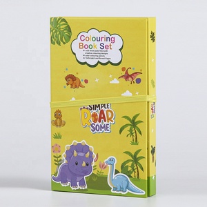 Gran oferta, juego de libros de impresión de libros para colorear bonitos con 8 lápices, libro de notas de arte para rascar mágico y plantilla para niños - Product Image 4