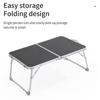 Table de pique-nique pliante portable en alliage d'aluminium pour le camping moderne