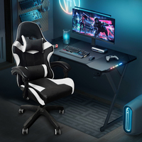 Chaise de jeu pour ordinateur de luxe en cuir ergonomique pivotante à 360 degrés, réglable en gravité zéro, vente en gros, livraison gratuite