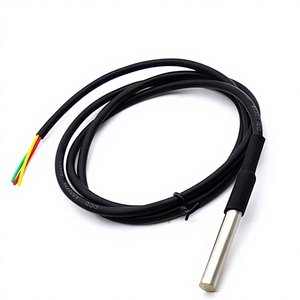 <span class=keywords><strong>DS18B20</strong></span> เซ็นเซอร์วัดอุณหภูมิกันน้ำสแตนเลสแพคเกจ 1 ม. 3 ม. 5 ม. 18B20 สายเคเบิลโพรบสำหรับอาร์ดูโน่ - Product Image 1