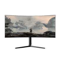 Écran LCD incurvé 34 pouces 4K 3440*2160, moniteur LED pour PC gamer, pour ordinateur de bureau