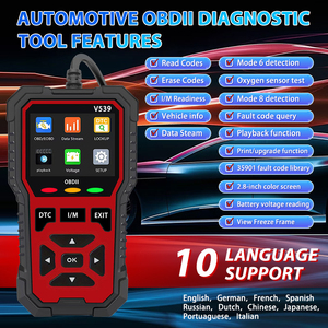V539 OBD2 tarayıcı USB Powered araba arıza kodu okuyucu için OBD II protokolü araçlar beri 1996 yükseltilmiş tarama araçları - Product Image 6