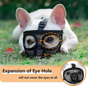 Adjustable Muzzle for Dogs Short Snout Dog Muzzle Anti Biting Anti Barking <strong>Bulldog</strong> Muzzle