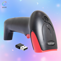 Lecteur de codes-barres sans fil AIXW longue portée 2,4 G, format A4, USB, portable, pour la logistique de vente au détail et d'entrepôt, en stock
